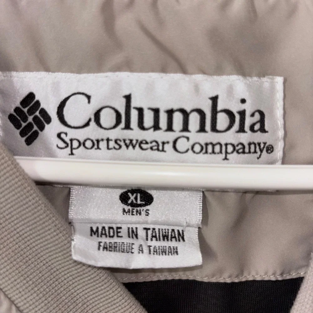 Columbia Mens XL Beige Gorpcore Outdoor‎ Windbreaker Golf Vest